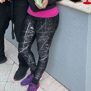 Zumba Fitness Green,black, and Silver Leggings